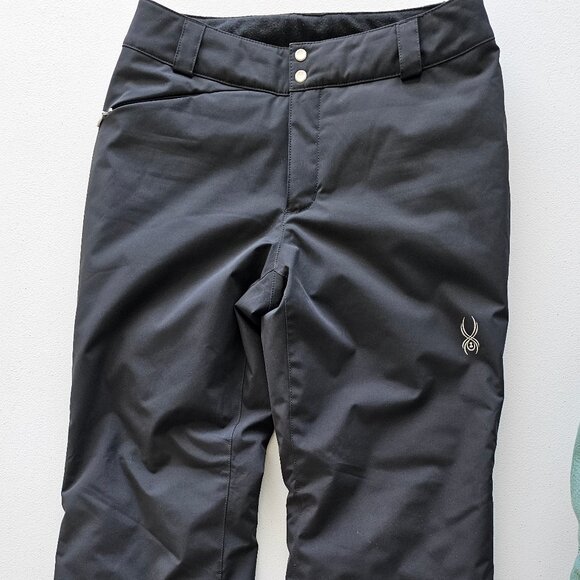 Spyder Snowboarding snow ski pants 10K | Womens Size 6 | Black | Gently used - Picture 1 of 15